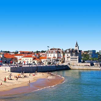 Het dorpje Estoril aan de Costa de Lisboa